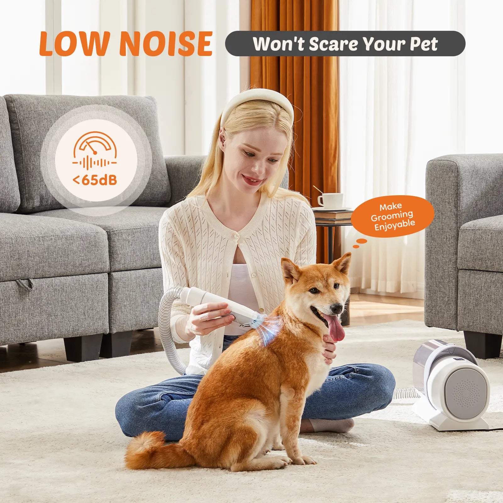 Professional Pet Grooming Kit with Cordless Vacuum