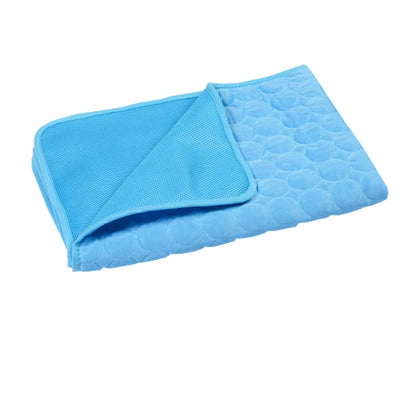 Cooling Summer Pet Mat for Dogs and Cats - Breathable and Washable Bed for Small, Medium, and Large Pets, Ideal for Car and Sofa Use