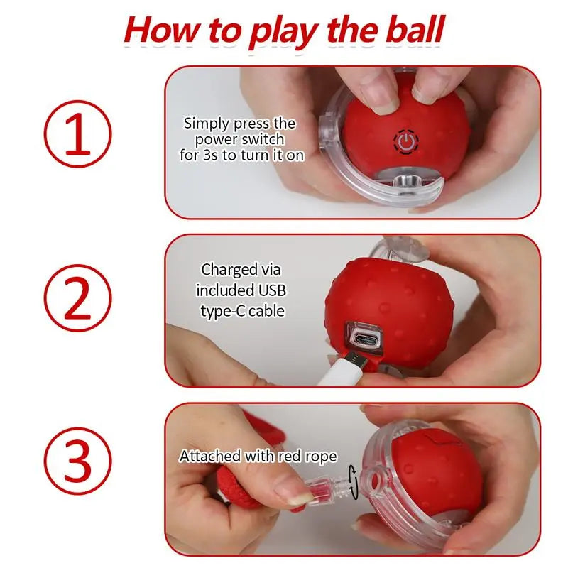 Exciting Interactive Cat Toy Ball - Automatic Motion-Activated Fun for Indoor Cats with Chirping Sounds