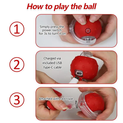 Exciting Interactive Cat Toy Ball - Automatic Motion-Activated Fun for Indoor Cats with Chirping Sounds