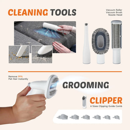 Professional Pet Grooming Kit with Cordless Vacuum