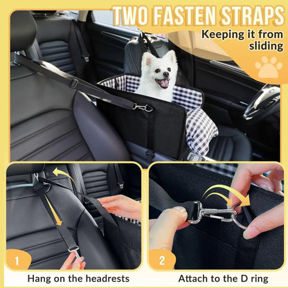 Premium Center Console Booster Seat for Small Dogs and Cats