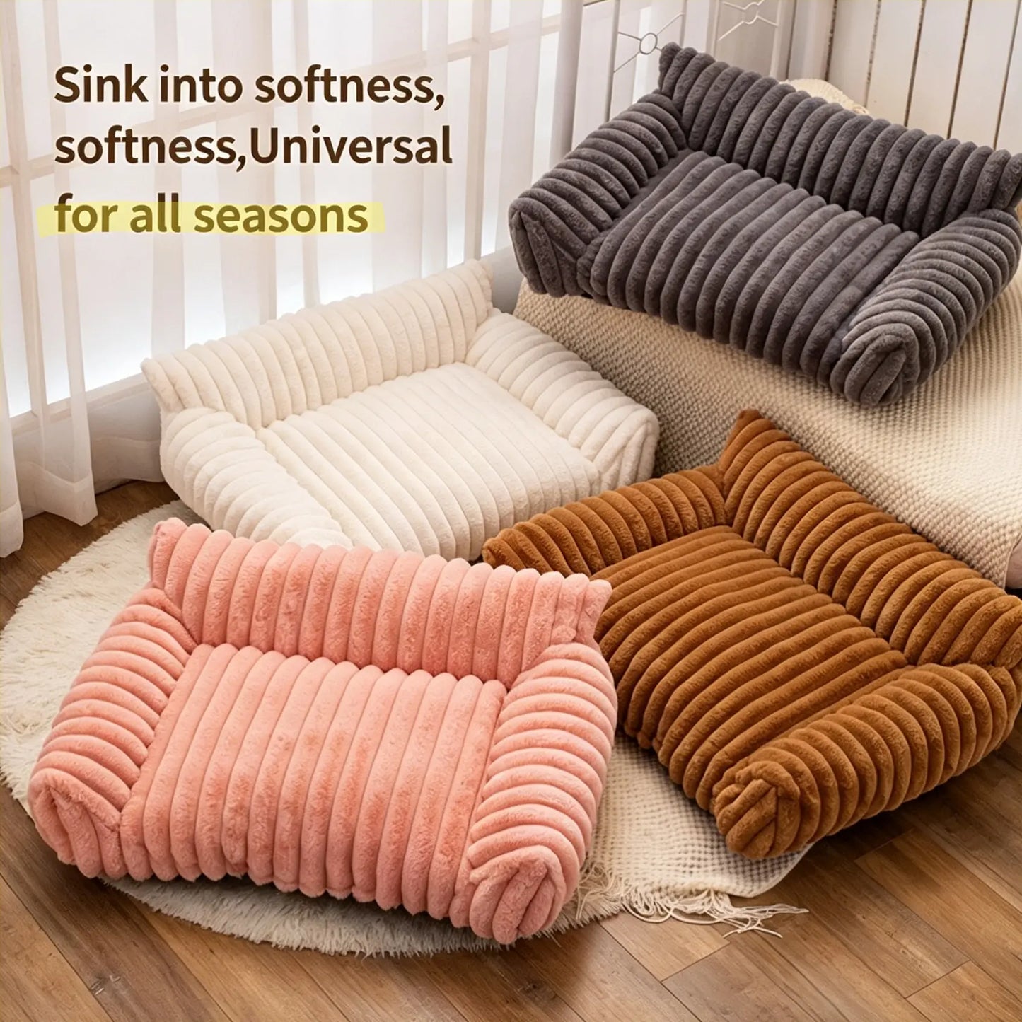 Cozy Pet Sofa Beds for Dogs and Cats
