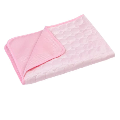 Cooling Summer Pet Mat for Dogs and Cats - Breathable and Washable Bed for Small, Medium, and Large Pets, Ideal for Car and Sofa Use