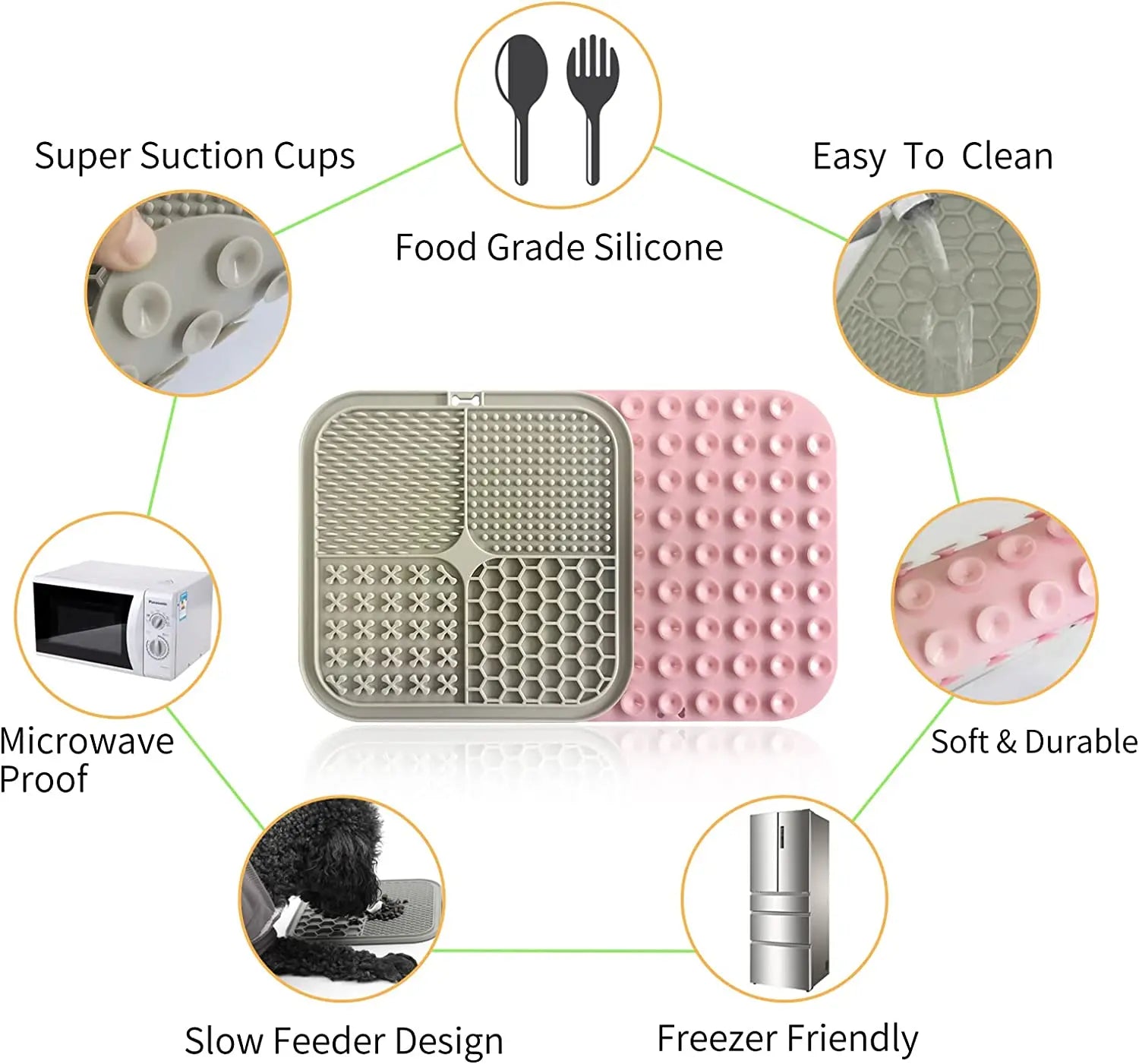 Slow Feeder Mat for Dogs and Cats